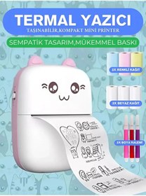 Resim chimon Yazıcı Termal Kablosuz Bağlantılı Ap Kontrol Taşınabilir Mini Yazıcı C9 Pembe 