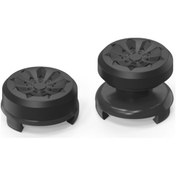 Resim Sony Playstation 5/4/8bitdo Ultimate Denetleyici Kaymaz Başparmak Kapakları İçin 2 Adet Silikon Thumb Çubuk Sapları Siyah 