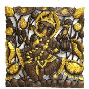 Resim River World Duvara Asılabilen Pano El Oyması Ahşap 