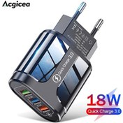 Resim 3 Usb Şarj Aleti Hızlı Şarj 3.0 Ab Abd Plug Usb Duvar Hızlı Şarj Taşınabilir Mobil Şarj Cihazı Qc 3.0 Adaptörü Xiaomi Mi İphone Uyumlu 13 