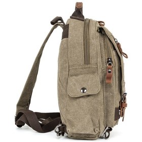 Resim Çantaların Yeni Yıldızı: Mini Sırt Su Geçirmez Kanvas Sırt Çantası Haki-1345 Haki 