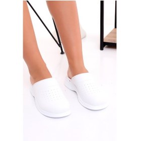 Resim Hipokrat Hp600 Ortopedik Sabo Terlik Doktor Hemşire Hastane Aşçı İş Terliği Beyaz 