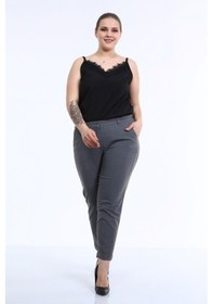 Resim Cep Detaylı Slim Fit Klasik Pantolon (501591782) 