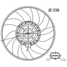 Resim Mahle Cff33000s Fan Motoru 8k0959455n 8k0959455q 8k0959455s 