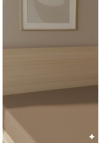 Resim %100 Pamuk Ranforce Premium Tek Kişilik Lastikli Çarşaf - Mocha Mocha 