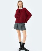 Resim Basic Triko Kazak Yuvarlak Yaka Uzun Kollu Regular Fit 