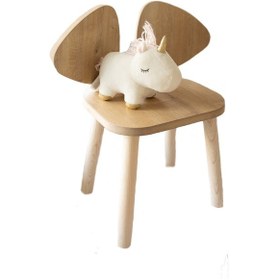 Resim Montessori Çocuk Mickey Sandalye 1 Adet Kahverengi 