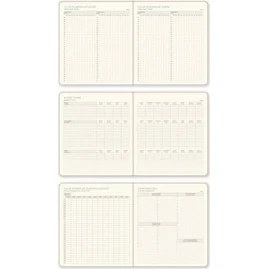 Resim Grains Global 2026 Dikey Haftalık Ajanda 12 Aylık Kir ve Suya Dayanıklı Premium Kapaklı 18X20 cm - Bej 