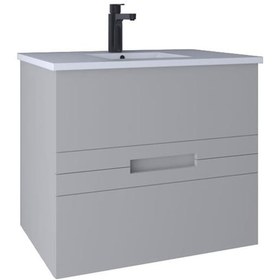 Resim Kobos Meta 71 Cm Lavabo Dolabı Light Grey Kb710037 Diğer 