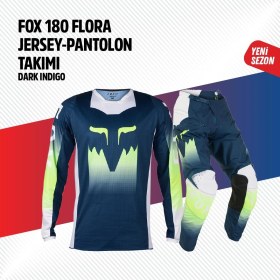 Resim Fox Yeşil Mavi Jersey Pantolon Takımı 