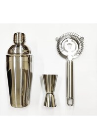 Resim Shaker 500 Cl-2/4 Jıgger-kokteyl Süzgeç 3'lü Set 