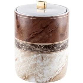 Resim Primanova Garnsey Porselen Banyo Çöp Kova Kahverengi 