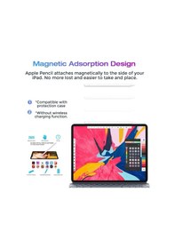Resim Apple Uyumlu iPad Pro 12.9 2021 Active Stylus 5. Nesil Özel Yazı Çizim Kalemi 