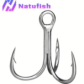 Resim 25 adet Natufish Ağır Hizmet Üçüncü saç tokası - Üçüncü saç tokası Tasarımı, Tuzlu/Su İçin Korozif Dirençli Balıkçılık saç tokası - Bass, Pike, Salmon Gibi Büyük Balıklar İçin İdeal, Crankbaits, Spinners, Sert Yemler İçin Profesyonel ve Amatör Balıkçılar, Balıkçı Temel Gereksinimleri, Parlak Metalik Kaplama, Dayanıklı saç tokası Malzemesi 