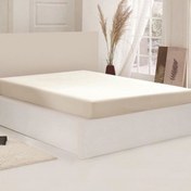 Resim Nuvomon Pamuklu Penye Tek Kişilik Çarşaf - 100x200 cm - Taş 