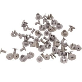 Resim Shineyee T4 T5 Transporter Eurovan İçin 100 Adet Derin Gri Araç Bağlantı Klipsi Nylon Malzeme, 18mm Boyut 