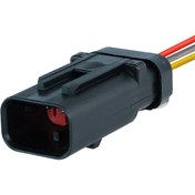 Resim TE Connectivity Dişi Konnektör 3 Pin Kablolu 