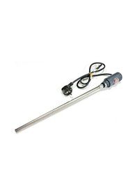 Resim Sern 400w Antrasit Gri Renk On/off Hp03 Model Havlupan Isıtıcı Rezistans 230v L:370mm 110cm Ttr Fişli 1/2'' Yarım Parmak 