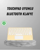 Resim Bfs Bluetooth Klavye Kablosuz, Sessiz Tuşlu, Android İos Windows Uyumlu, Kompakt Taşınabilir Tasar 