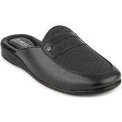 Resim Muya Lengva 35410 Erkek Klasik Terlik Siyah Siyah 