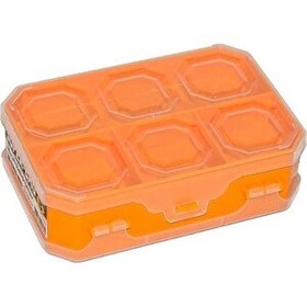 Resim Super Bag 8 Alfa Çift Yönlü Sarı Organizer Balıkçı Malzeme Kutusu 