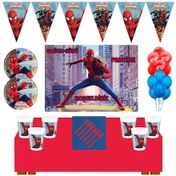 Resim Örümcek Adam Doğum Günü Konsepti 16 Kişilik 50X70 Cm Afişli Spide N11.1475 