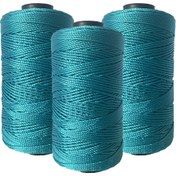 Resim 3-Pack PRINOZ İplik, Her biri 100g, 3-Katlı Parlak Polyester İplik, Şapka, Çanta, Yastık, Ayakkabı için Örgü - Çeşitli Renkler 