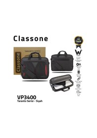 Resim Classone Taranto Vp3400 14" Notebook -Laptop El Çantası-Siyah 