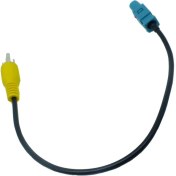 Resim Rf Kablosu Fakra Kadın Kadın "z" Rca Erkek Pigtail Kablosu Için Araba DVD Siyah 