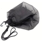 Resim Elmpaly Dayanıklı Siyah Basketbol Sırt Çantası - Fileli Cep Askılı Top Bag Gym Okul Seyahat Siyah 