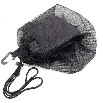 Elmpaly Dayanıklı Siyah Basketbol Sırt Çantası - Fileli Cep Askılı Top Bag Gym Okul Seyahat Siyah