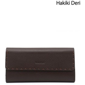 Resim Gönderir Gönderi R Kadın Kahverengi Yatay Hakiki Deri Cüzdan Ddzx77706960 