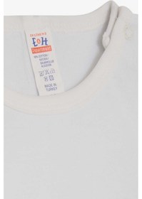 Resim Breeze Erkek Bebek Çıtçıtlı Body Yaramaz Köpekçik Baskılı 9 Ay-3 Yaş, Beyaz 