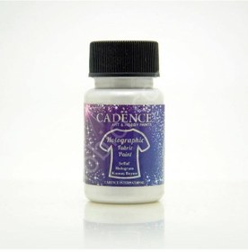 Resim Cadence Şeffaf Hologram Kumaş Boyası Simli 