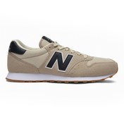 Resim New Balance Bej Siyah Erkek Sneaker Spor Ayakkabı Gm500 