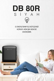 Resim Dijitsu DB80RBL Retro 47 L Tek Kapılı Siyah Mini Buzdolabı 