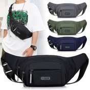 Resim Erkekler İçin Ultra İnce Naylon Bel Çantası - Spor, Açık Hava Maceraları ve Şehir Seyahatleri için Hafif Görünmez Crossbody Çanta | 76.2-106.68 cm Bel Uyumlu Anti-Hırsızlık Fermuarlı Cep | Koşu, Yürüyüş ve Günlük Kullanım için Nefes Alabilir Fitness Ekipmanı 