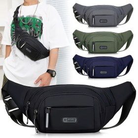 Resim Erkekler İçin Ultra İnce Naylon Bel Çantası - Spor, Açık Hava Maceraları ve Şehir Seyahatleri için Hafif Görünmez Crossbody Çanta | 76.2-106.68 cm Bel Uyumlu Anti-Hırsızlık Fermuarlı Cep | Koşu, Yürüyüş ve Günlük Kullanım için Nefes Alabilir Fitness Ekipmanı 