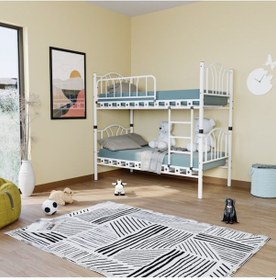 Resim Teknor Bella 90x190 Yatak Ölçülü Genç Çocuk Odası Metal Ranza 