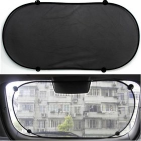 Resim Arka Cam Vantuzlu Oto Güneşlik Perde 50X100CM 