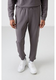 Resim Tommy Life Koyu Gri Pamuklu Kalın Yumuşak Dokulu Comfort Fit Baskılı Erkek Eşofman Takım - 85253 Koyu Gri 