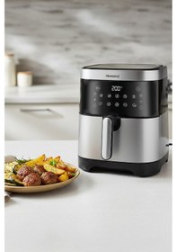 Resim Homend Airfryday Inox 2512H XXXL Dokunmatik Ekran 10 Programlı 