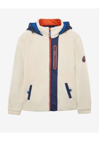 Resim Skechers M Outdoor Fleece Full Zip Sherpa Erkek Offwhite Mont S242039-102 Beyaz 