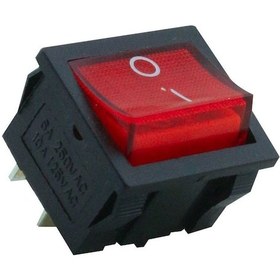 Resim Orta Boy Işıklı Anahtar On-Off 4 Pin Ic-126 