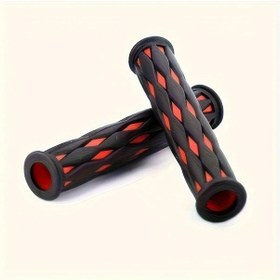 Resim Hightower Kırmızı Kaymaz Motor Tutacak Kılıf - Dayanıklı Silikon Kavrama Kolu Sleeve 