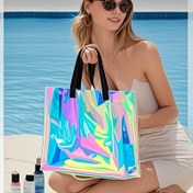 Resim Taşınabilir Şeffaf Seyahat Çantaları, El Çantaları, Plaj Çantaları, Sevgililer Günü Hediye Çantaları, Yüzme, Plaj, Seyahat, Spor Antrenmanları, Günlük Kullanım İçin Uygun 