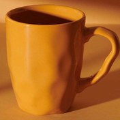 Resim Keramika Organik Kupa - 10 cm - Sarı 