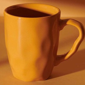Resim Keramika Organik Kupa - 10 cm - Sarı 