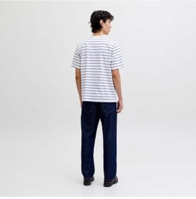 Resim Jack & Jones Jack&jones Norrebro Stripe Erkek Beyaz Tişört 