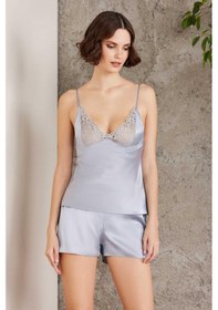 Resim Pierre Cardin 6005 Kadın Mist Gelin Set 6'lı Saten Takım Mist 